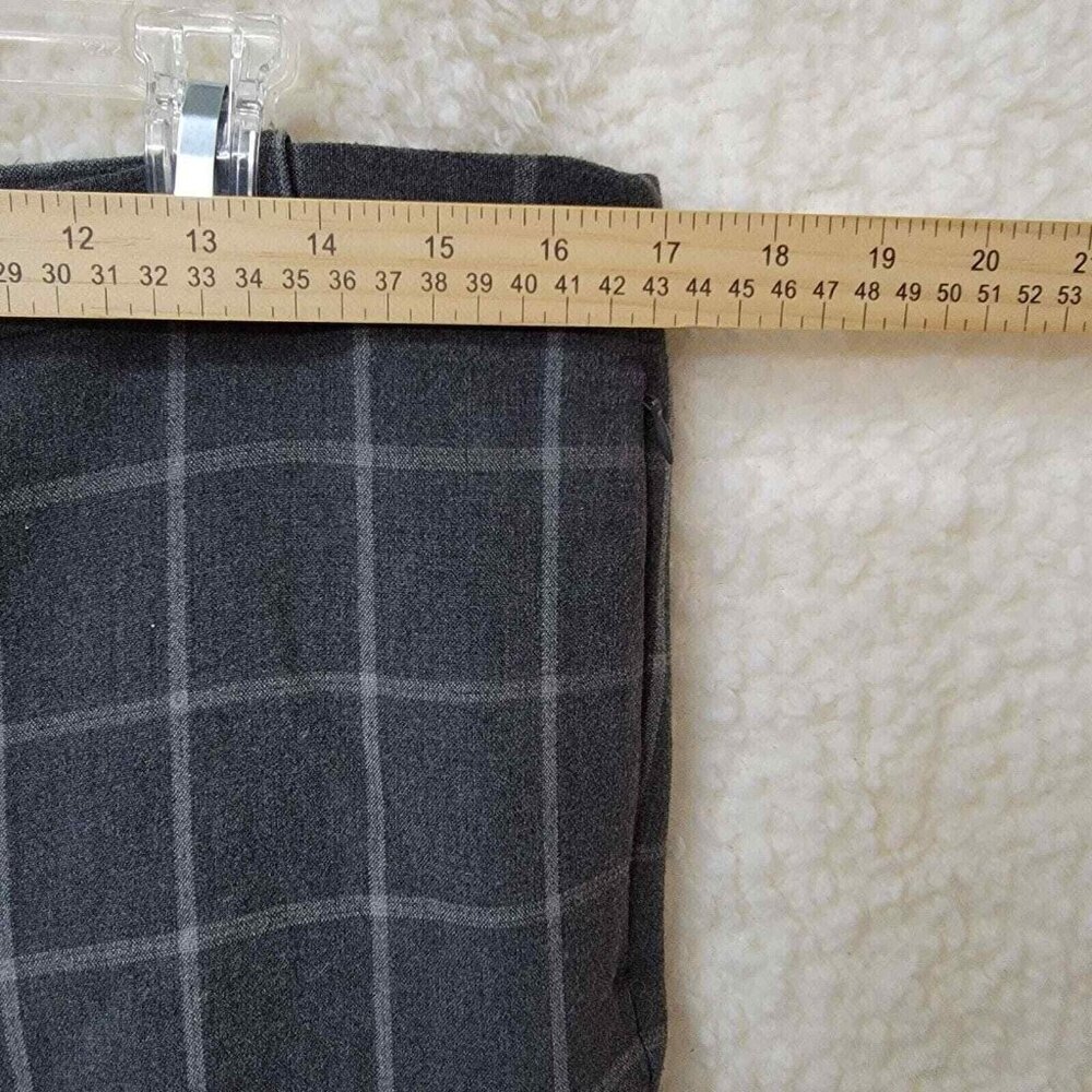 Liz‎ Claiborne Dress Pants Womens Size 10 Gray Check Pattern Stretch 34X27 - Picture 6 of 8